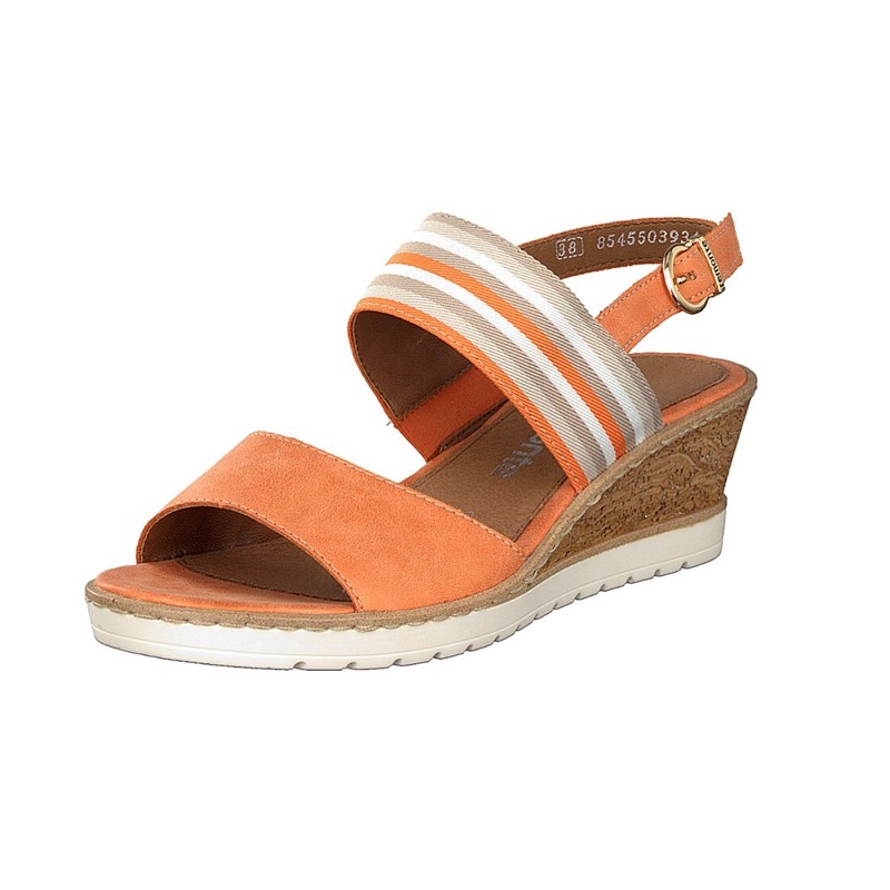 Sandalias Cunha Rieker R6253-38 Para Mulher - Laranja